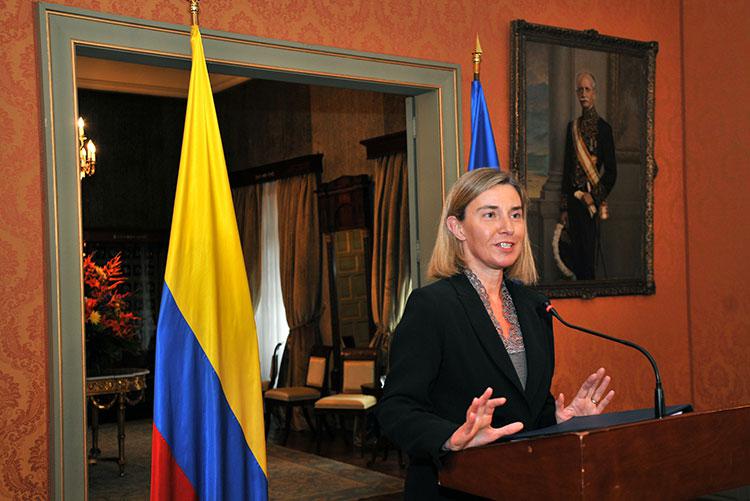 Mogherini. Declaration EU-Latin america apr2019.jpg